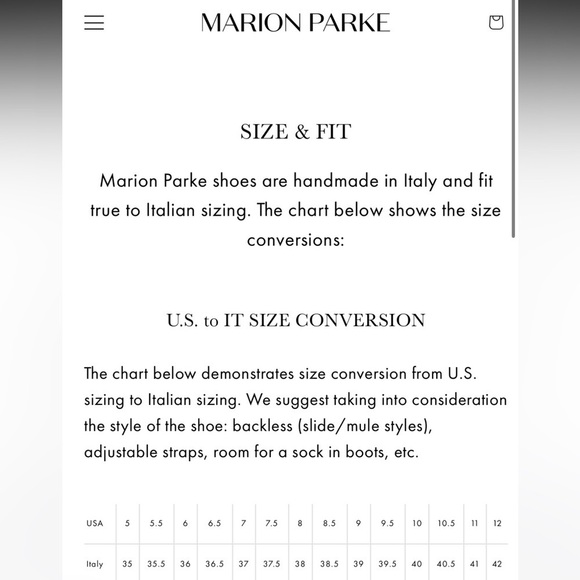 Marion Parke Bethany Wedge Bone Napa Leather New Excellent Italy $595. Size 7.5 - Picture 11 of 12